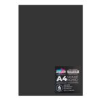 A4 Mount Board - Black (Pack of 4) - Zieler Art Supplies