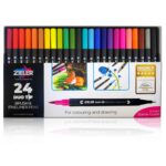 Zieler Duotip Brush and Fineliner Colouring Pens