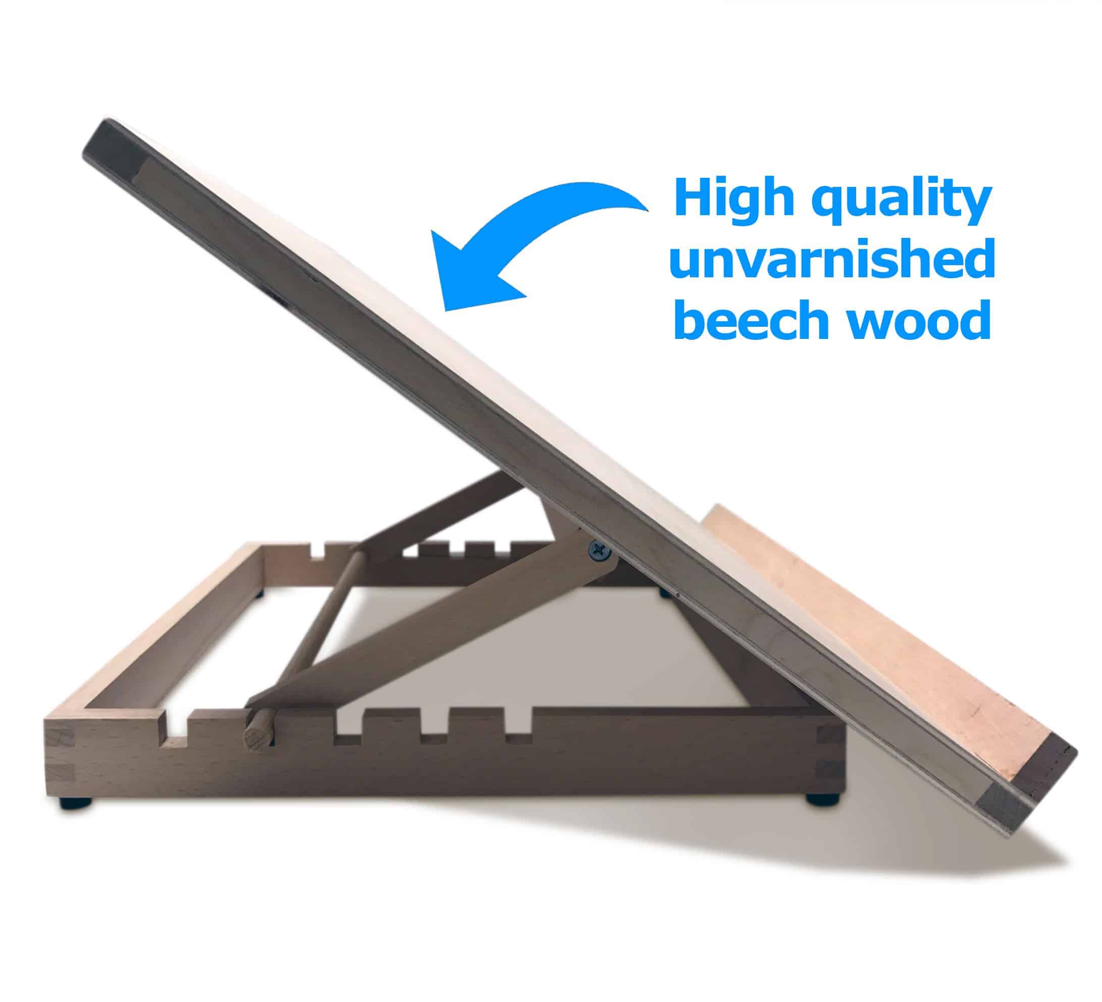 A3 Wooden Table Top / Desk Easel With 5 Adjustable Angles By Zieler