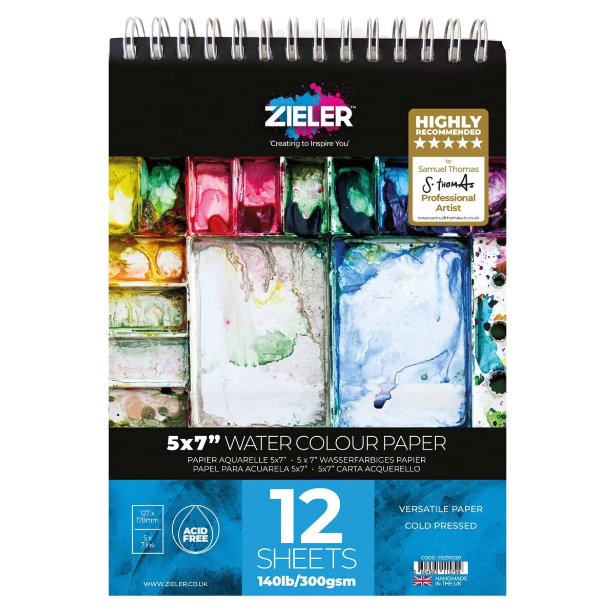 5X7 Watercolour Pad - Zieler Art Supplies