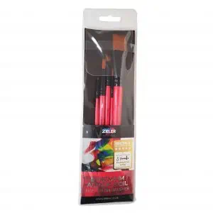 Zieler 5 Premium Acrylic & Oil Artists Brushes