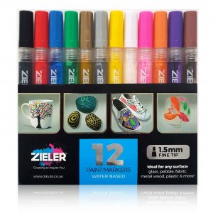 Zieler 12 Paint Marker Pens 1.5mm