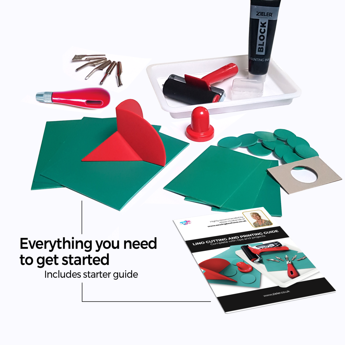 Complete Lino Cutting & Printing Kit (30 pcs set) | Ideal for Beginners | by Zieler® | 09299292 - Image 2