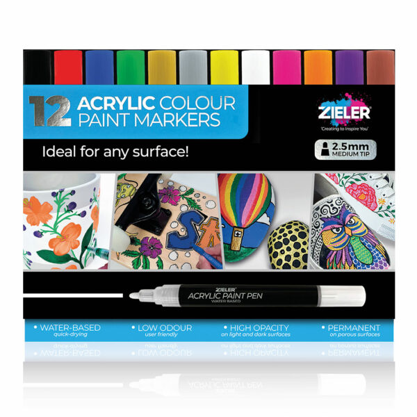 2 5Mm Brights Paint Markers - Zieler Art Supplies