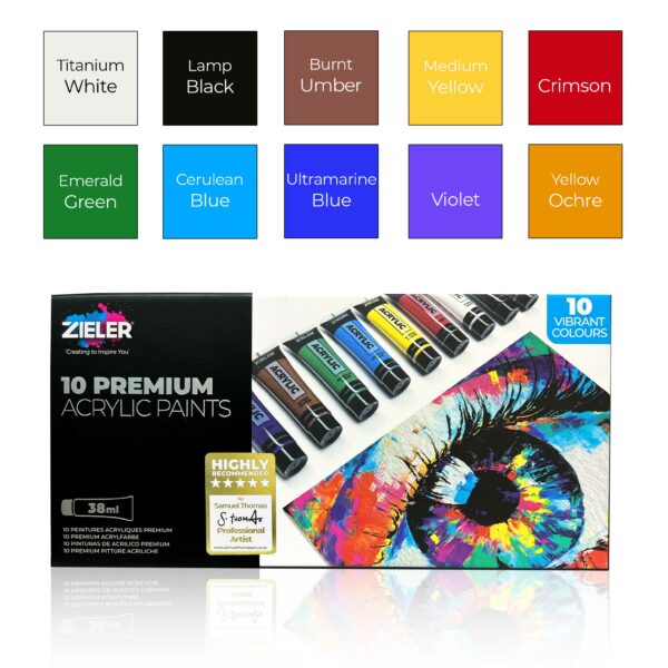 Acrylic Paint Set Premium 20 Colors Paint Acrylic
