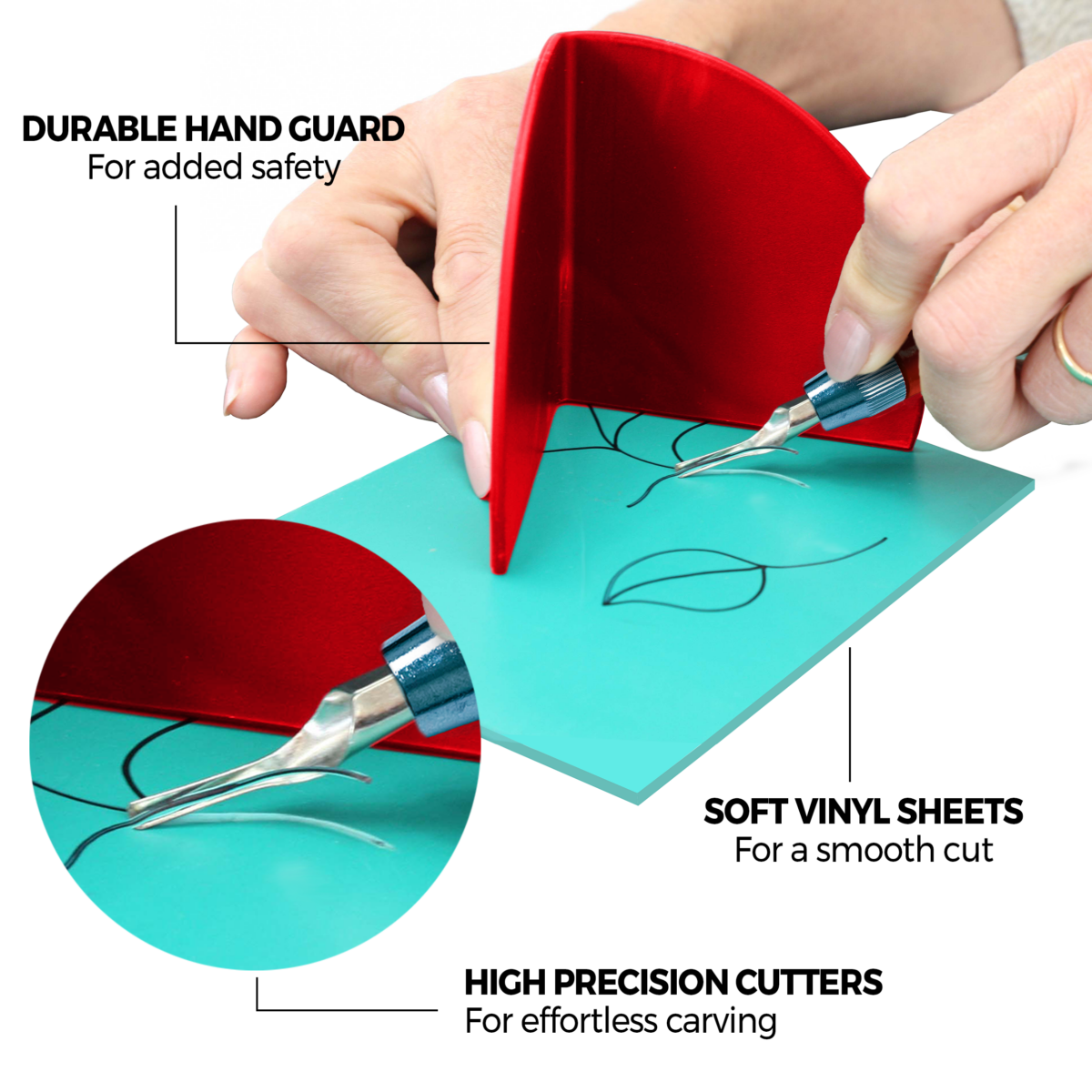 Complete Lino Cutting & Printing Kit (30 pcs set) | Ideal for Beginners | by Zieler® | 09299292 - Image 4