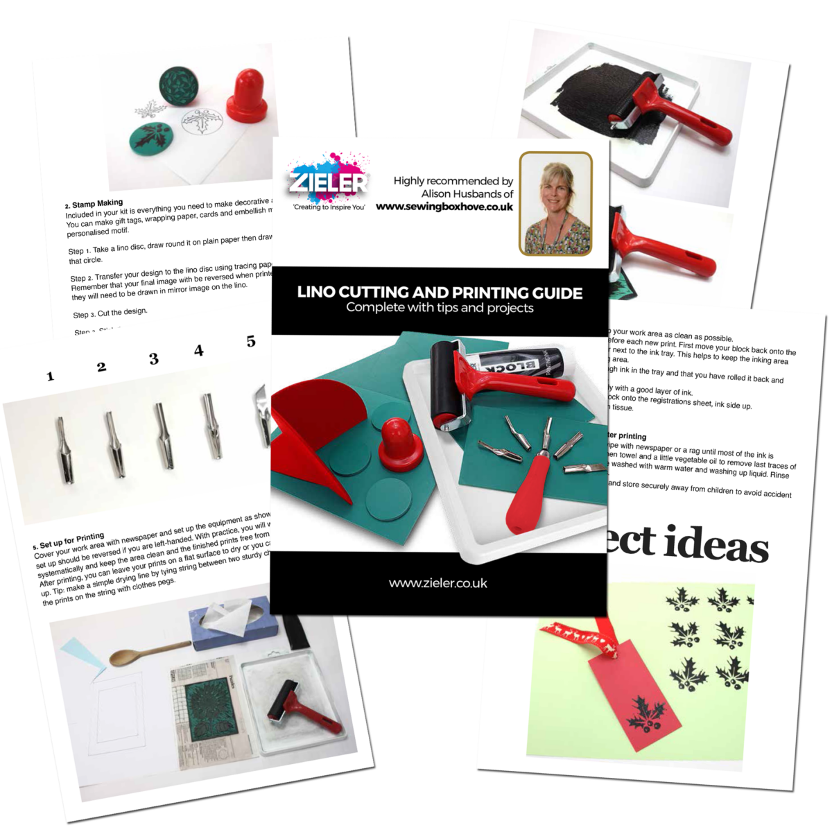 Complete Lino Cutting & Printing Kit (30 pcs set) | Ideal for Beginners | by Zieler® | 09299292 - Image 6