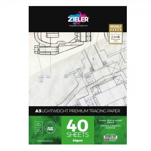 A4 TRACING PAPER Pad Drafting Paper 40 Sheets Ideal for Home School Children 