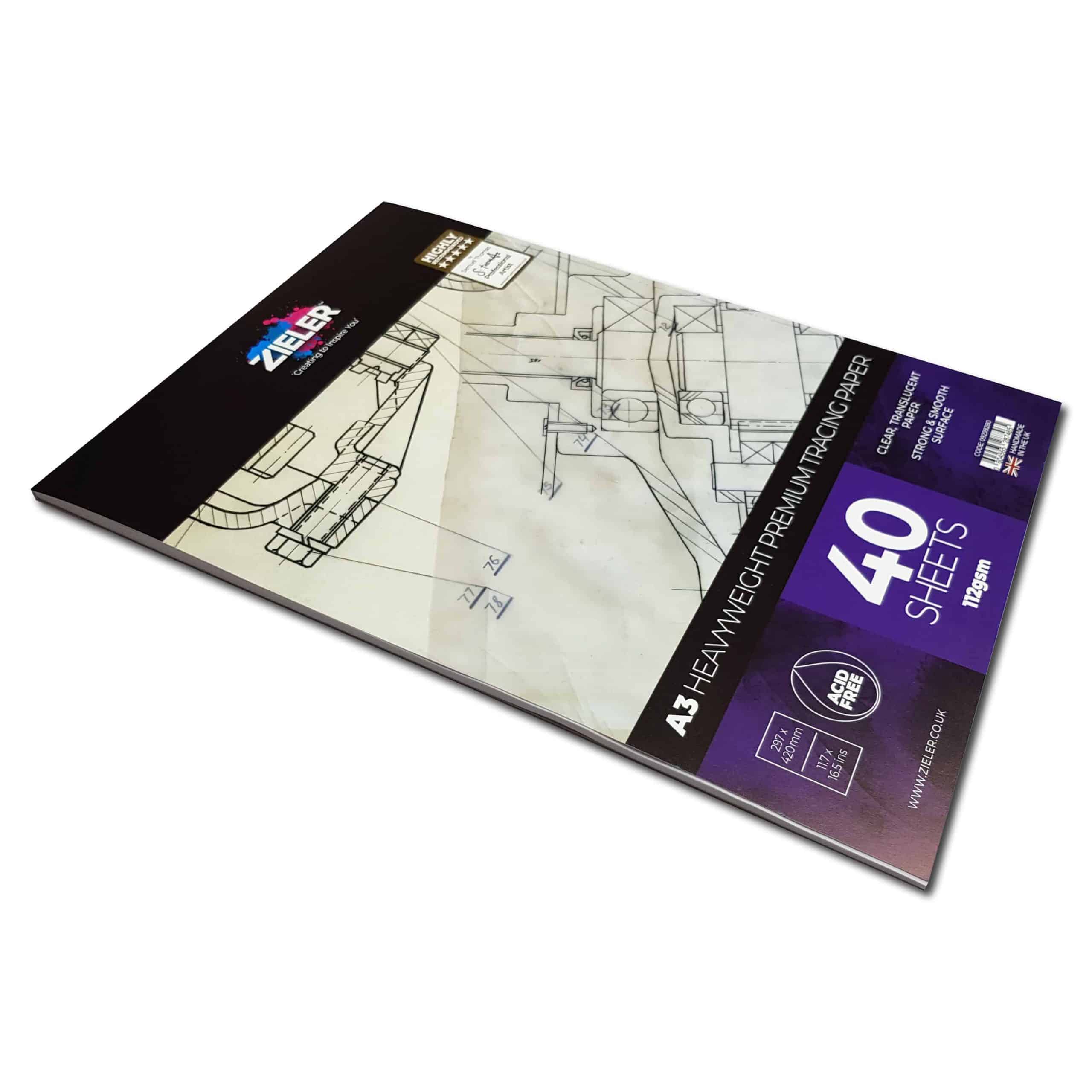 30 Sheets High Grade A3 Professional Tracing Paper Pad by Icon 