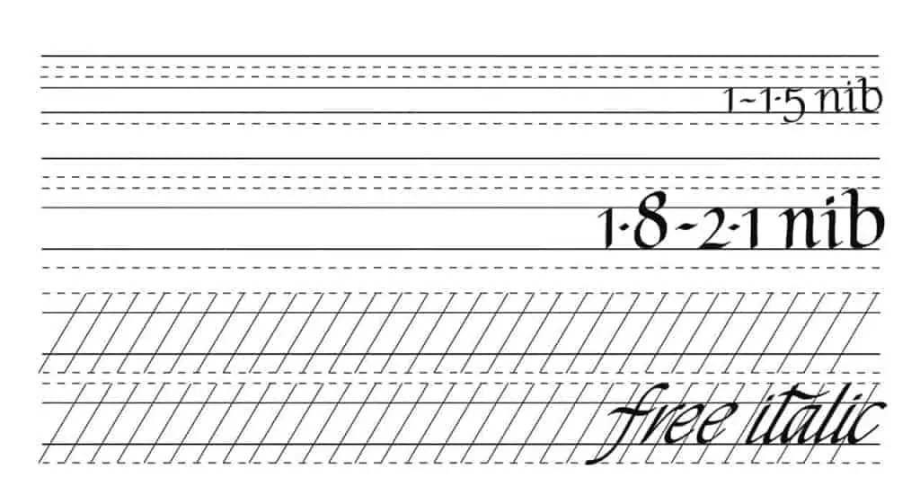 Calligraphy Grid Sheet