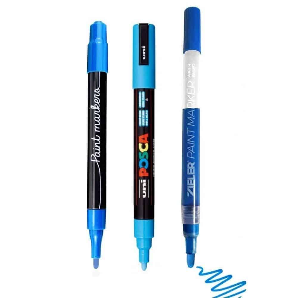 Rock Acrylic Paint Pen Water Based Graffiti Paint Pen 12 Canvas Christmas Card and More DIY Gift Wood Quick Dry Painting Pens for Glass Opaque Ink and Extra Fine Point Tip 