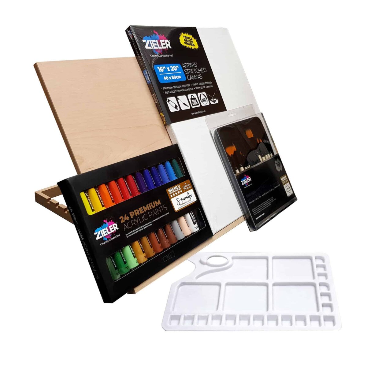 A2 Acrylic Paint Canvas Bundle 2 - Zieler Art Supplies