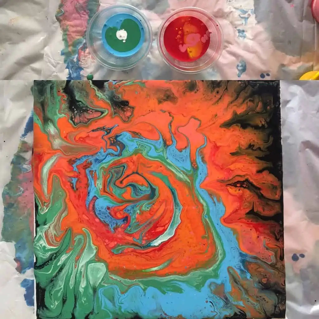 Acrylic Paint Pouring At Zieler