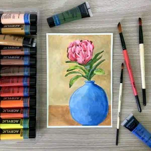 Learn Painting Flowers With Acrylics