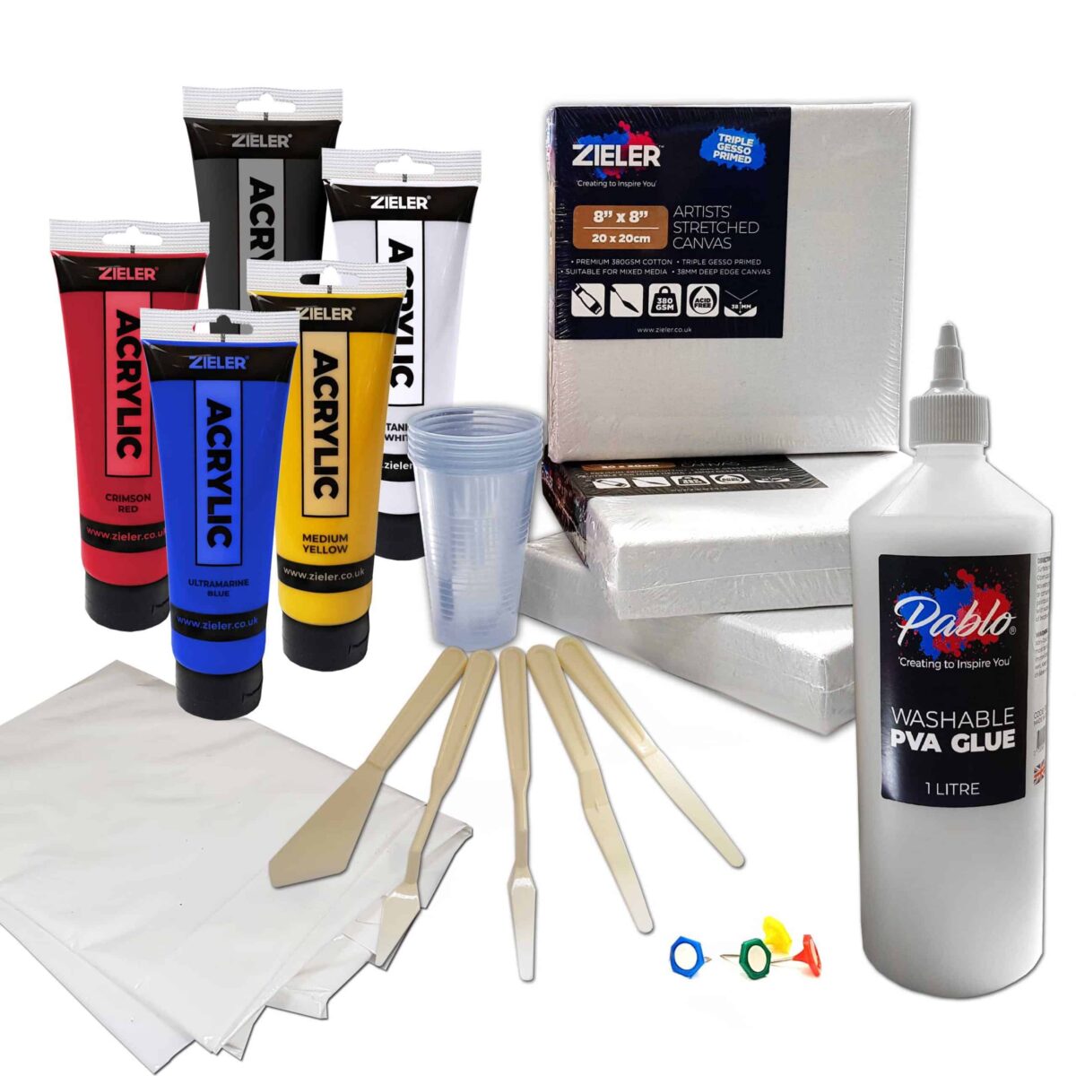 Acrylic Pouring Set Zieler Scaled - Zieler Art Supplies