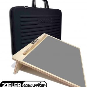 Zieler Easy Writer Wooden Writing Slope with Grip Mat & Protective Carry Case