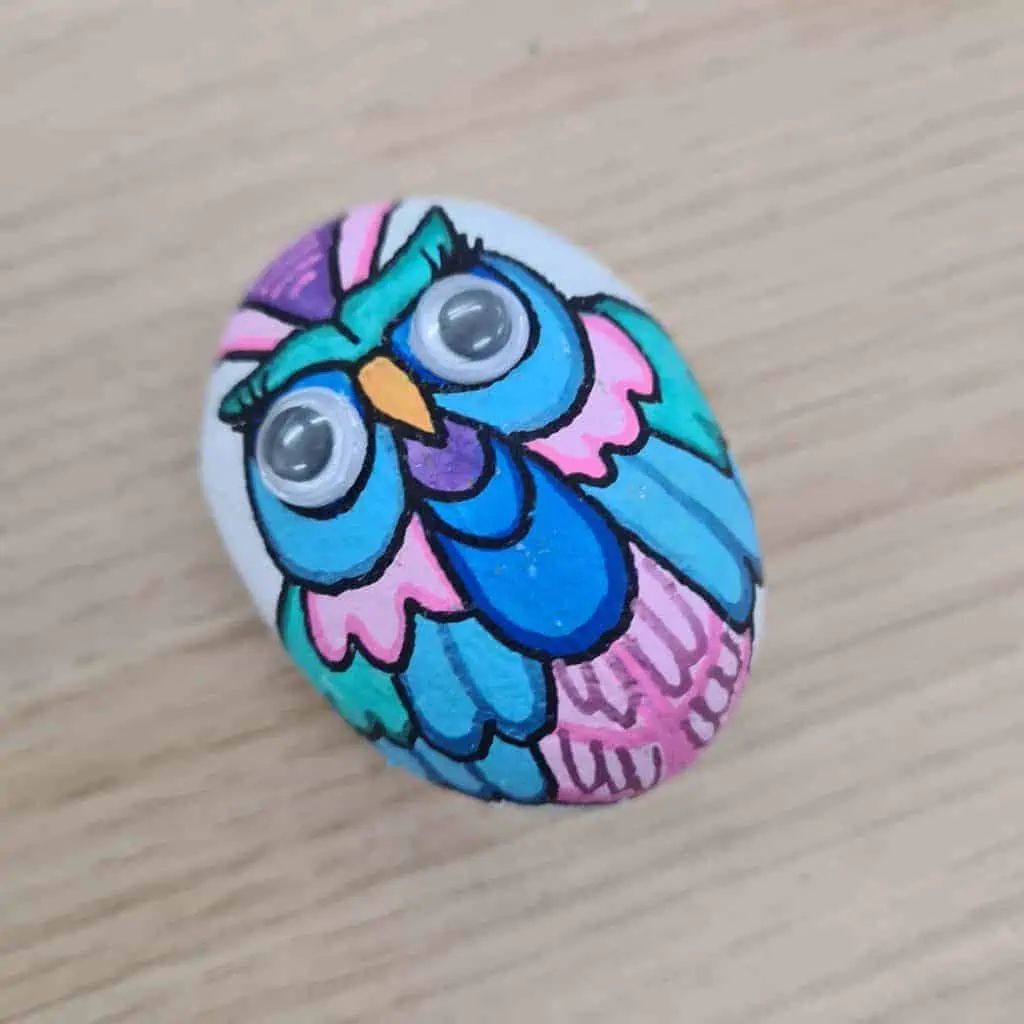 Rock-Painting-Owl-Image