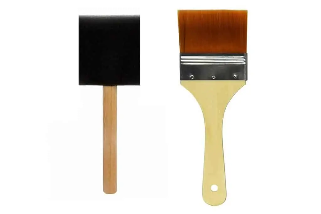 Paint Brush And Sponge Brush
