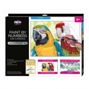 Paint By Numbers Zieler Parrots - Zieler Art Supplies