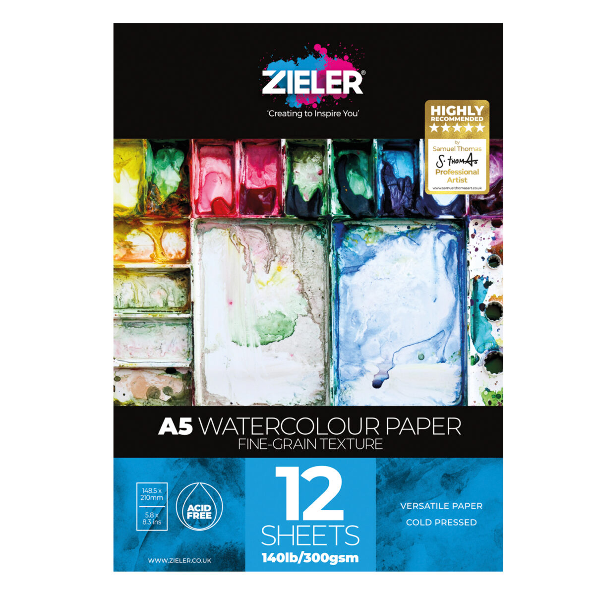 A5 Watercolour Pad 3 - Zieler Art Supplies