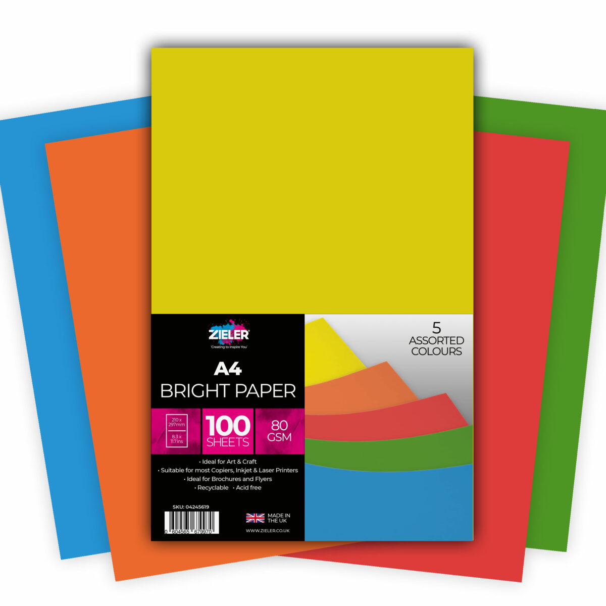 Coloured 80Gsm - Zieler Art Supplies